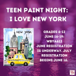 TEEN PAINT NIGHT I LOVE NEW YORK 6_16