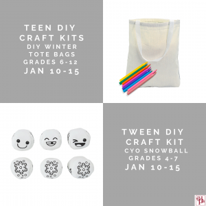 Teen AND Tween Curbside DIY Craft Kits