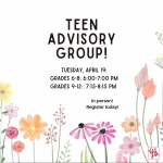 Junior Teen Advisory Group! 4_19