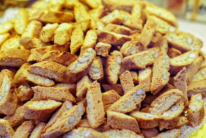 Pile of biscotti