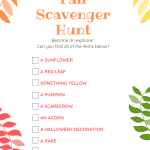 Fall Scavenger Hunt