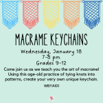 Teen Macrame Keychains IG NEW