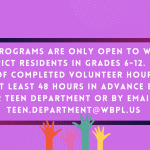 TEEN VOLUNTEERING WEBPAGE NP Banner 7