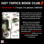 HOT TOPICS BOOK CLUB Nov 23