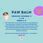 Nov 15 Paw Balm IG NP