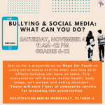 Nov 4 Social Media & Bullying Prevention IG NP