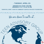 Teen Advisory Group Apr 23