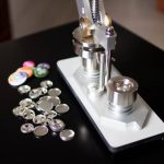 Machine for DIY fashion button, pins and magnet