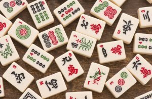 Various mahjong tiles