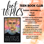 HOT TOPICS TEEN BOOK CLUB 9 24