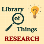 Library of Things Research logo with magnifying glass and lightbulb