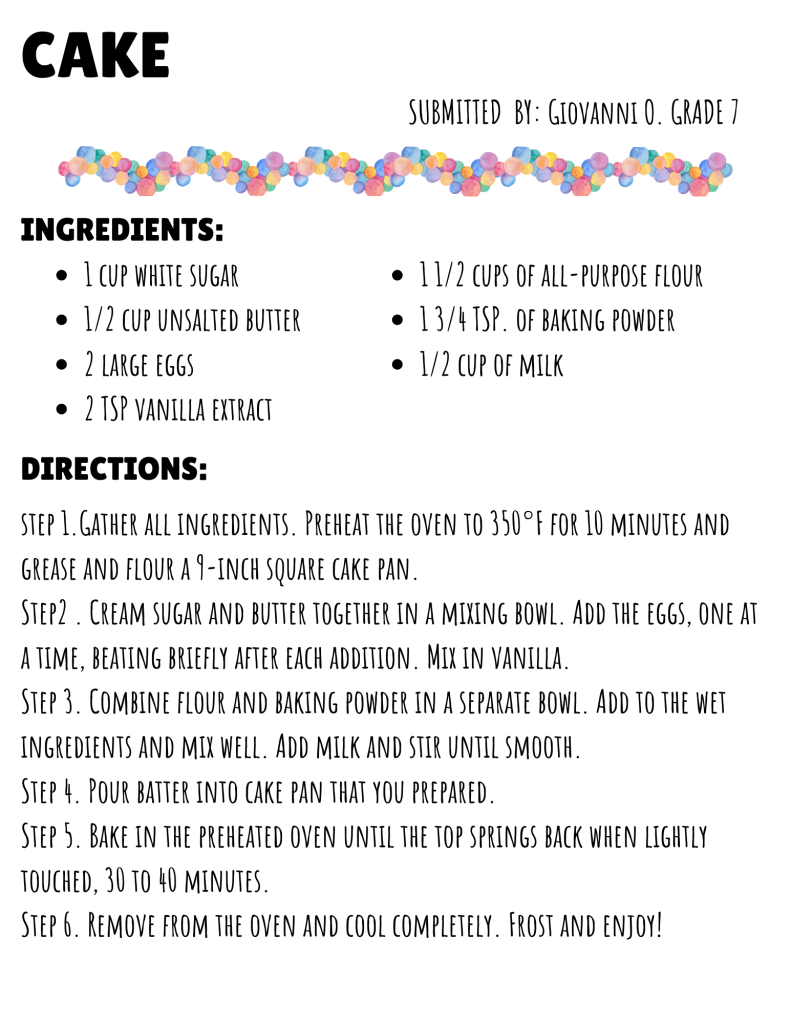 cake recipe