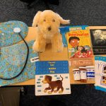 Poseable Stuffed Puppy 4 Animal ID Cards Grooming Brush 4 Checklist Cards Bandage 2 Prescription Bottles 4 Puppy X-Rays Large Cotton Ball Container Small Swab Container Stethoscope Veterinarian Career Costume I Want to be a Veterinarian by Laura Driscoll 