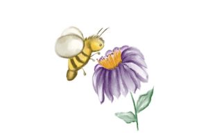 Bee-pollinating-flowers-watercolor-580x386