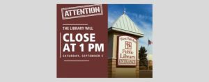 Library Closing Announcement